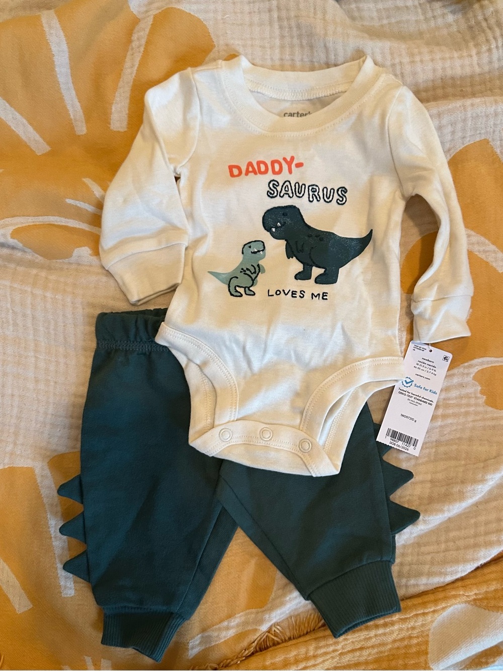 NWT Carter's dinosaur newborn set